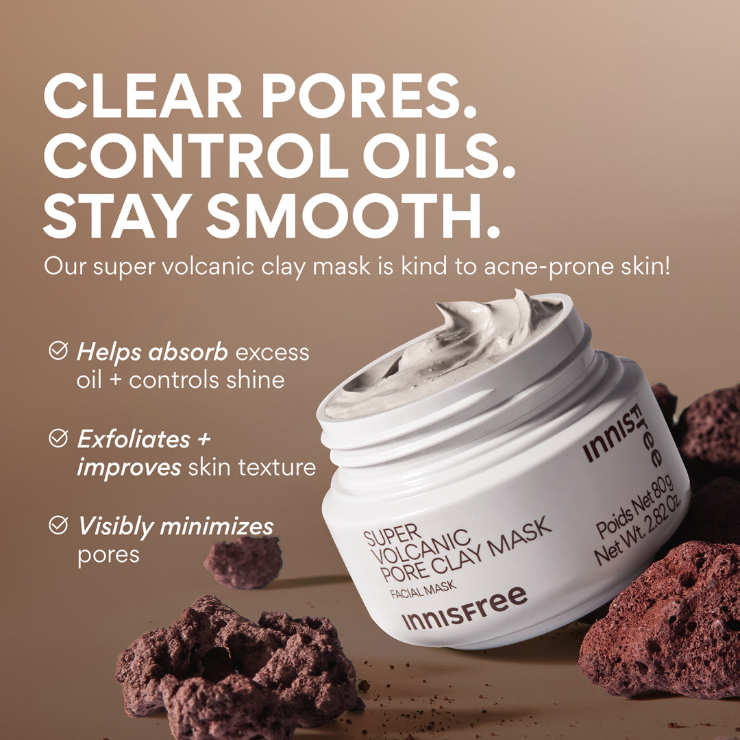 [INNISFREE] Super Volcanic Pore Clay Mask 80g — benefits