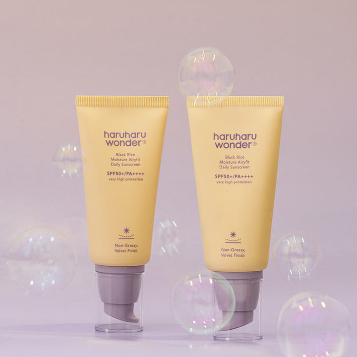 HARUHARU Wonder Black Rice Moisture Airyfit Daily Sunscreen SPF50+ PA++++ — 0638-2