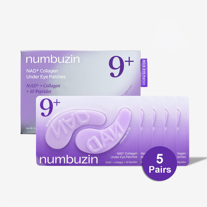 Numbuzin No.9 NAD+ Collagen Under Eye Patches (5 Pairs) — Numbuzin_No.9NADCollagenUnderEyePatches_Photo6